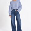 MAGLIA CON COLLETTO STACCABILE E MANICHE AMPIE - Image 4