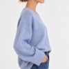 MAGLIA CON COLLETTO STACCABILE E MANICHE AMPIE - Image 2
