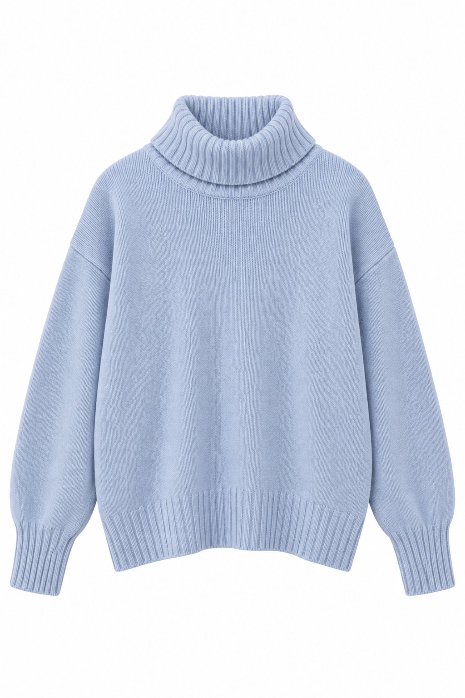 U100078-06_CIELO MAGLIA DOLCEVITA OVERSIZE - Cielo, TU