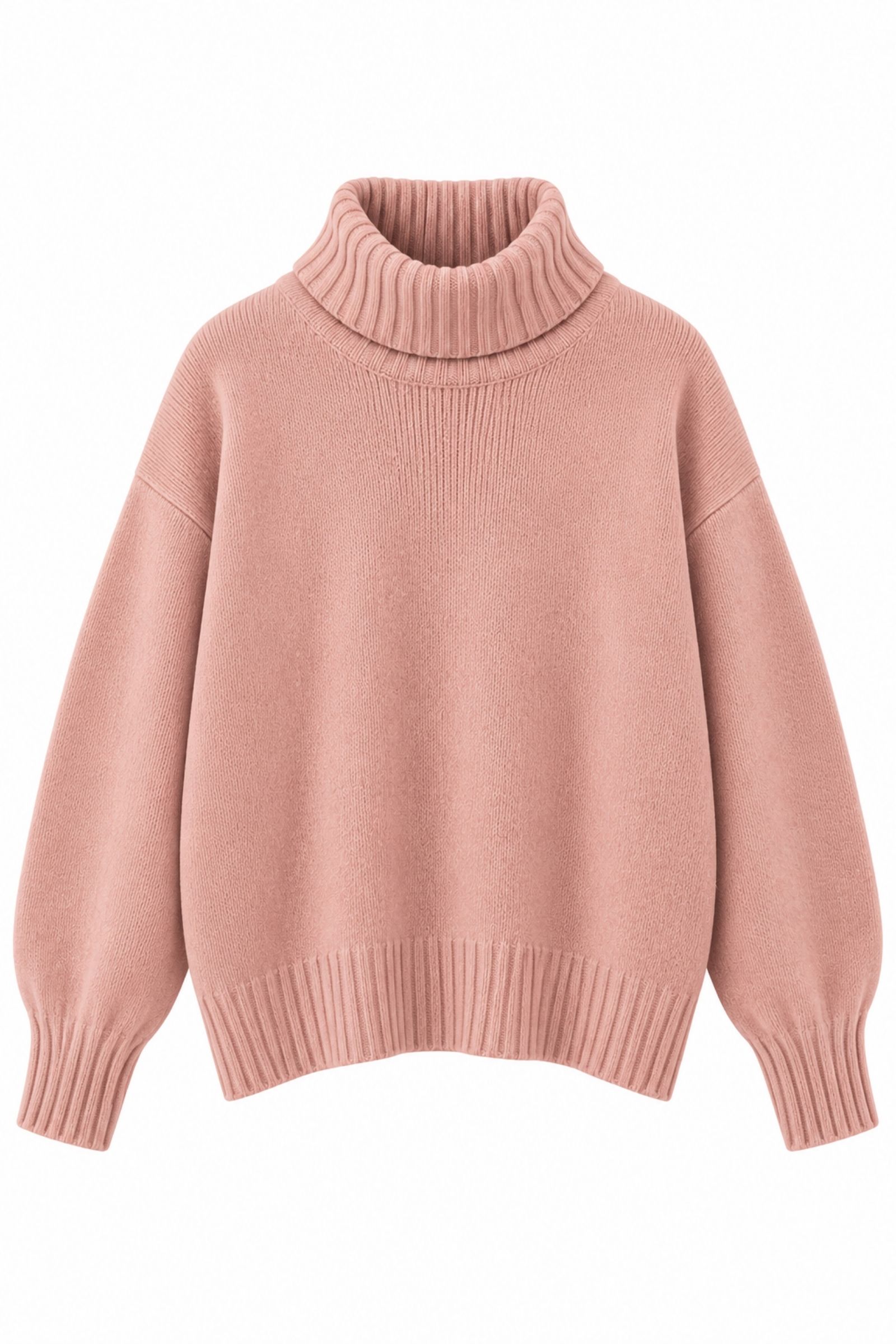 U100078-06_CIPRIA MAGLIA DOLCEVITA OVERSIZE - Cipria, TU