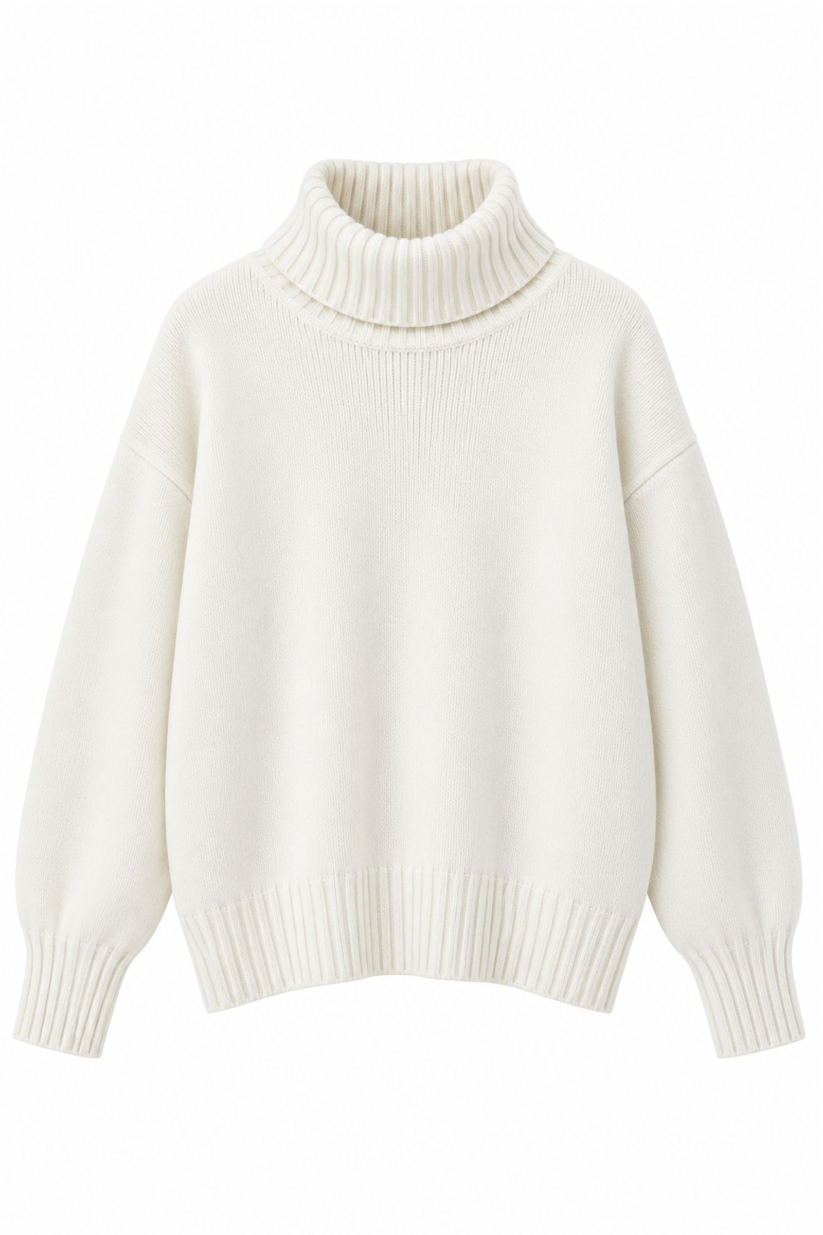 U100078-06_PANNA MAGLIA DOLCEVITA OVERSIZE - Panna, TU