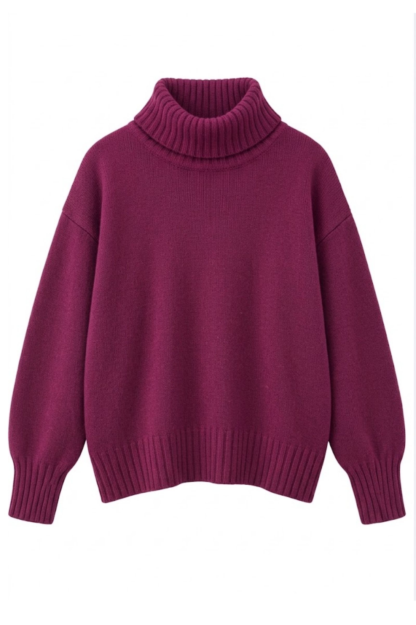 U100078-06_PRUGNA MAGLIA DOLCEVITA OVERSIZE - Prugna, TU