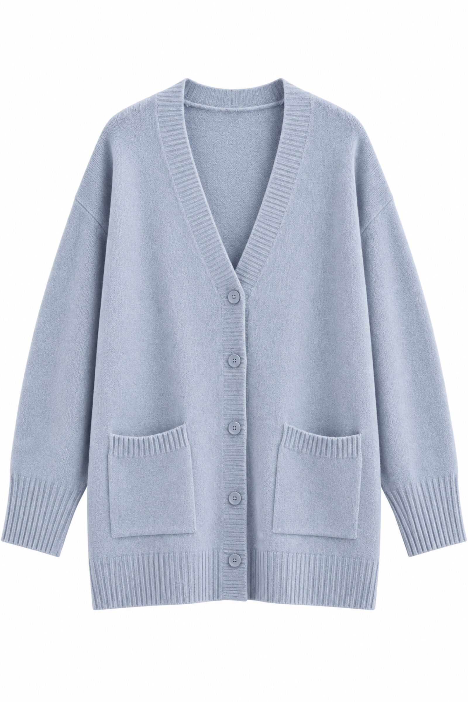 U100083-06_CIELO CARDIGAN OVERSIZE CON TASCHE - Cielo, TU