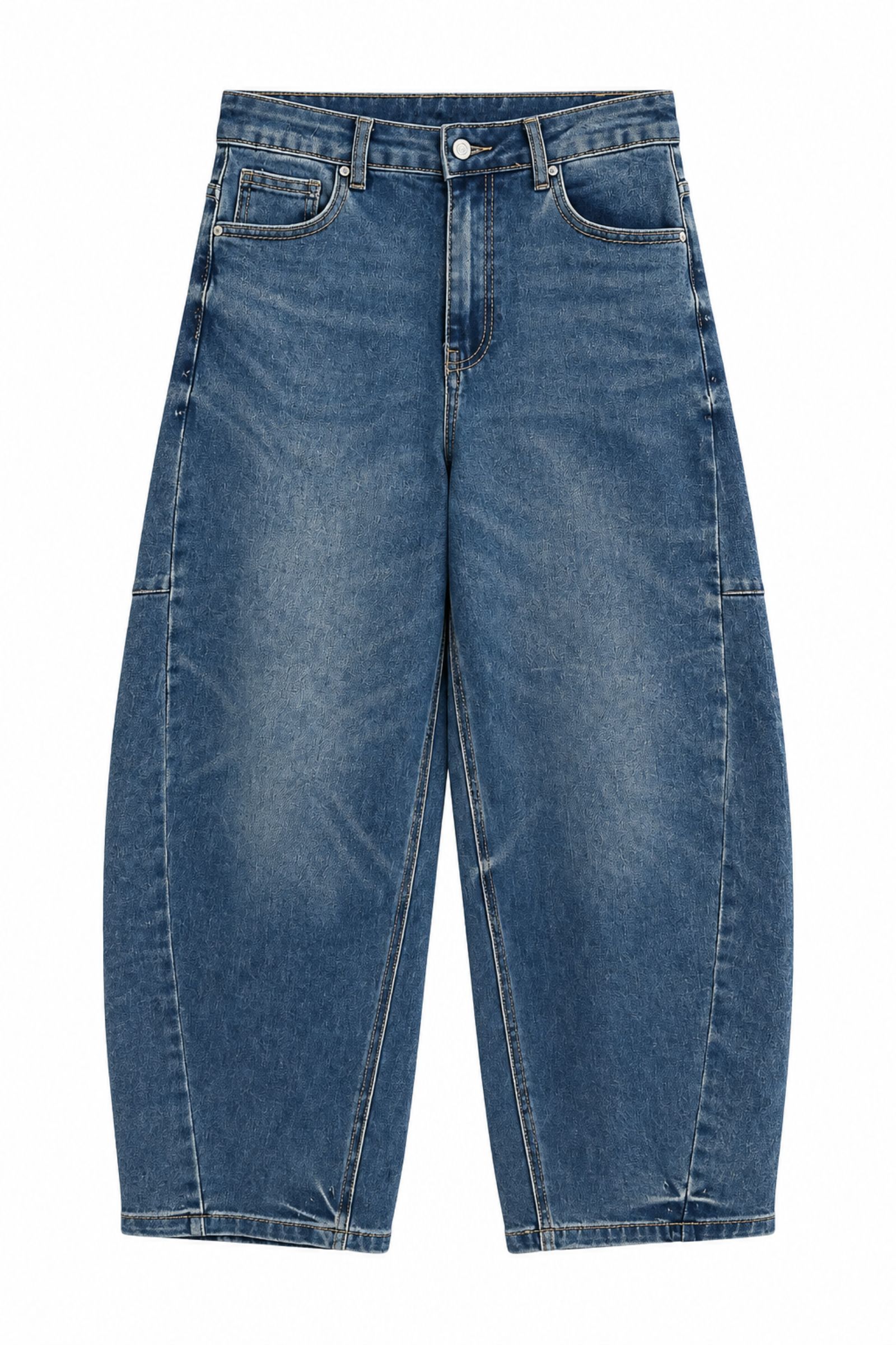 wj1682-06_blu jeans JEANS BALLOON CON CUCITURE SAGOMATE - Blu-jeans, XS