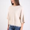 MAGLIA OVERSIZE CON BORDO EFFETTO PELLICCIA - immagine 2