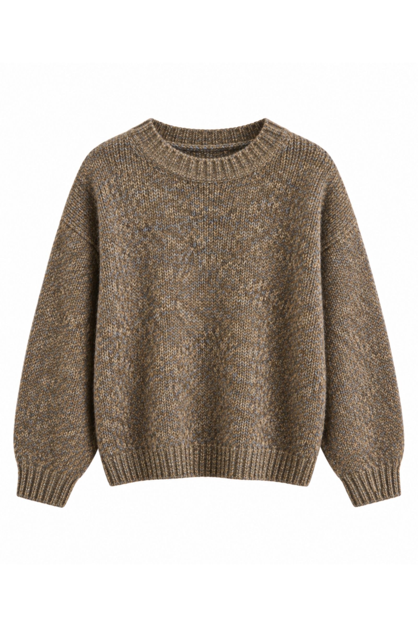 AL26117-06_MORO MAGLIONE GIROCOLLO CON MANICHE LUNGHE - Moro, TU