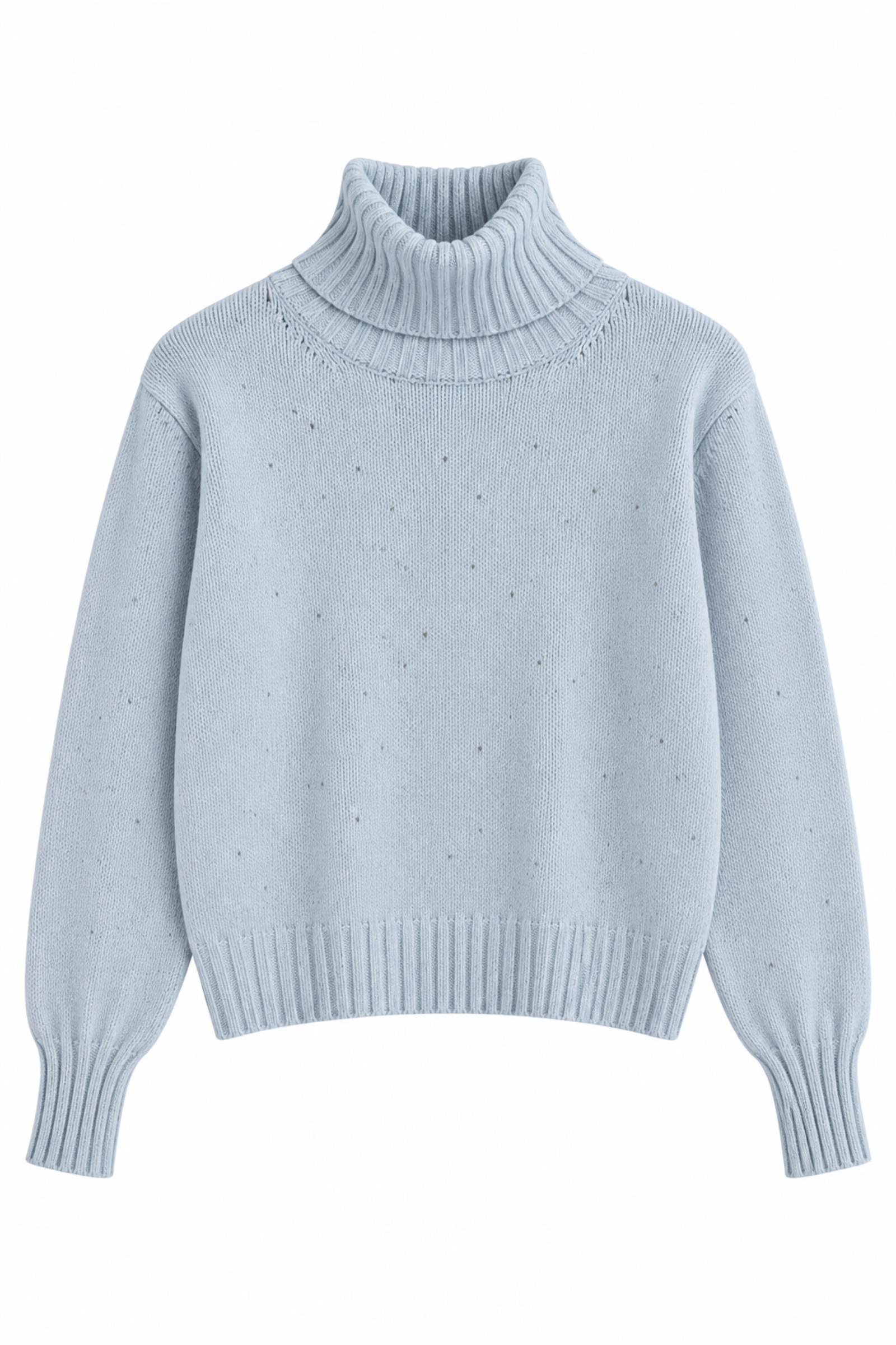 AL26199-06_CIELO MAGLIONCINO CON COLLO ALTO RISVOLTATO E FILI LUREX - Sky, TU