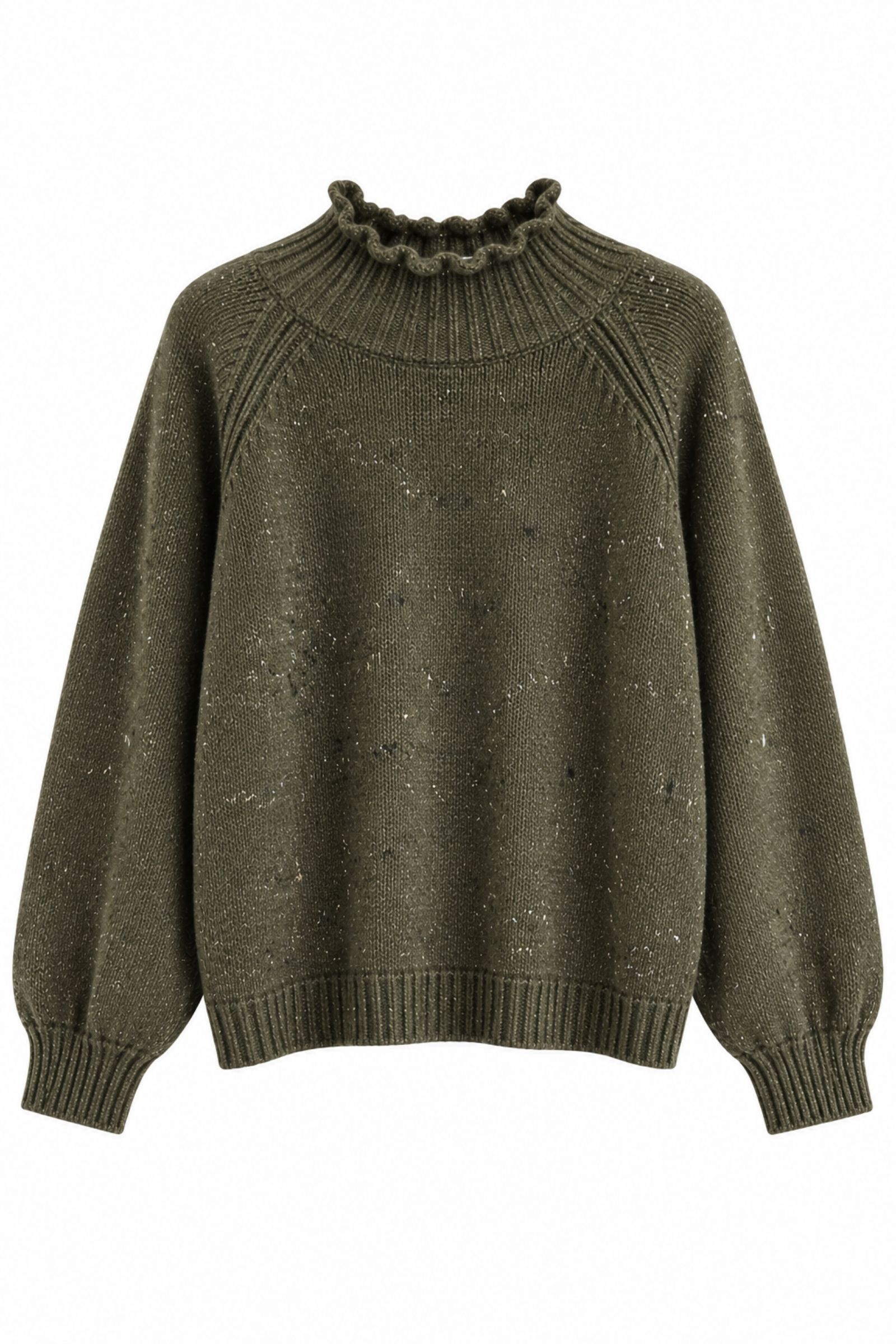AL26206-06_MILITARE MAGLIONE GIROCOLLO CON DETTAGLI A COSTINE - Στρατιωτικός, TU