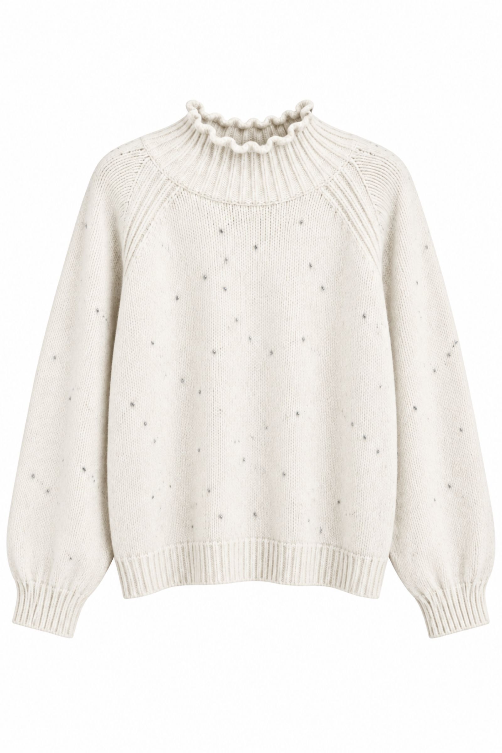 AL26206-06_PANNA MAGLIONE GIROCOLLO CON DETTAGLI A COSTINE - Κρέμα, TU