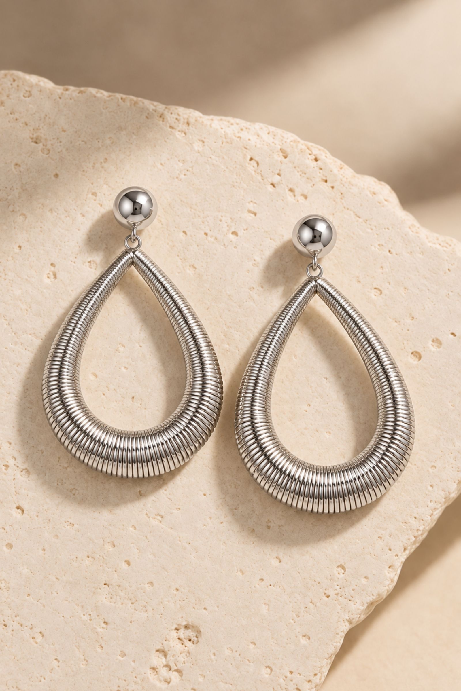 BI314-06_ARGENTO ORECCHINI PENDENTI A GOCCIA - Argento, TU