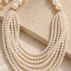 COLLANA MULTIFILO CON PERLE - immagine 2