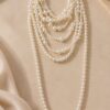 COLLANA LUNGA MULTIFILO CON PERLE - immagine 2