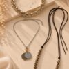 COLLANA MULTIFILO CON CIONDOLO E PERLINE - immagine 2