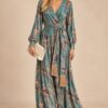 ABITO MIDI FANTASIA PAISLEY CON CINTURA