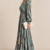 ABITO MIDI FANTASIA PAISLEY CON CINTURA - immagine 2