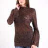 MAGLIA IN PIZZO FLOREALE CON MANICHE A CAMPANA - immagine 2