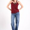 TOP IN PIZZO CON SPALLINE SOTTILI - immagine 4
