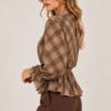 CAMICETTA CHECK CON VITA ELASTICIZZATA - immagine 3