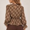 CAMICETTA CHECK CON VITA ELASTICIZZATA - immagine 4