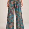 PANTALONI PALAZZO CON FANTASIA PAISLEY - immagine 2