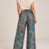 PANTALONI PALAZZO CON FANTASIA PAISLEY - immagine 3