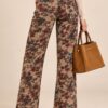PANTALONI CON FANTASIA FLOREALE - immagine 3