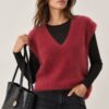 GILET EFFETTO SOFFICE CON SCOLLO A V - Image 2