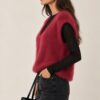 GILET EFFETTO SOFFICE CON SCOLLO A V - Image 4