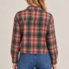 CAMICIA CORTA A QUADRI CON TASCHINO E STRASS - immagine 4