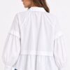 CAMICIA SVASATA CON MANICHE A SBUFFO E BALZA - immagine 3