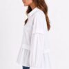 CAMICIA SVASATA CON MANICHE A SBUFFO E BALZA - immagine 4