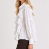 CAMICIA CON ROUCHES E BALZA SUL FONDO - immagine 2