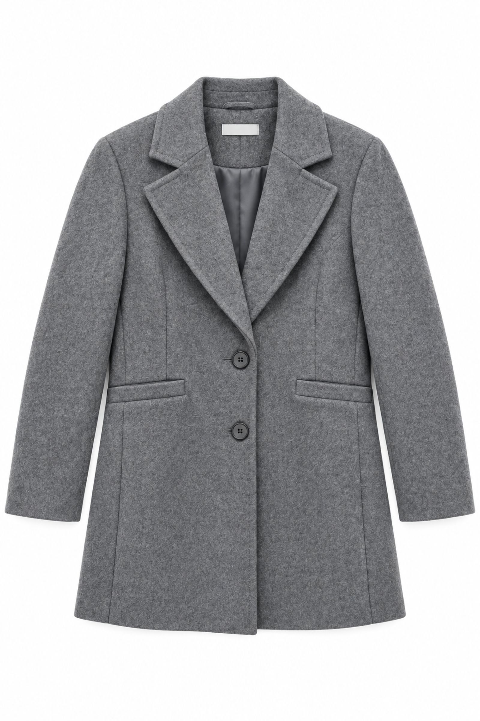 MS04-06_GRIGIO CAPPOTTO MONOPETTO CLASSICO - Grigio, XXL