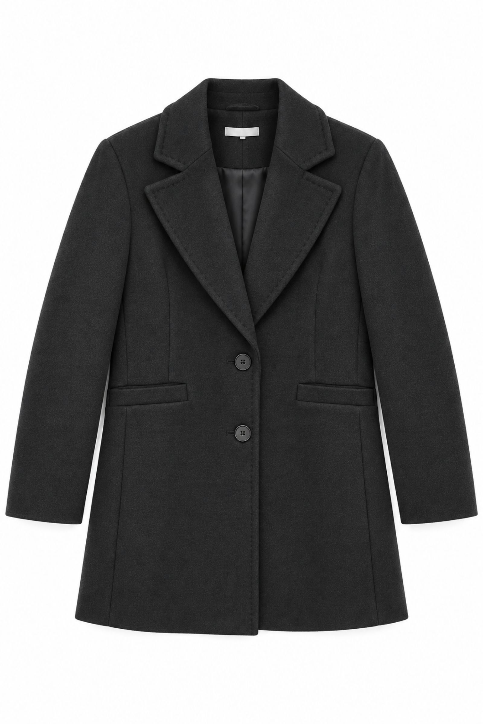 MS04-06_NERO CAPPOTTO MONOPETTO CLASSICO - Nero, S