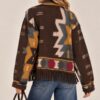 GIACCA IN MAGLIA FANTASIA CON FRANGE - immagine 3