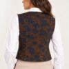 GILET CORTO CON FANTASIA FLOREALE - Image 3