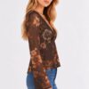 MAGLIA SEMITRASPARENTE CON SCOLLO INCROCIATO - Image 2