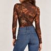 MAGLIA SEMITRASPARENTE A COLLO ALTO - Image 3