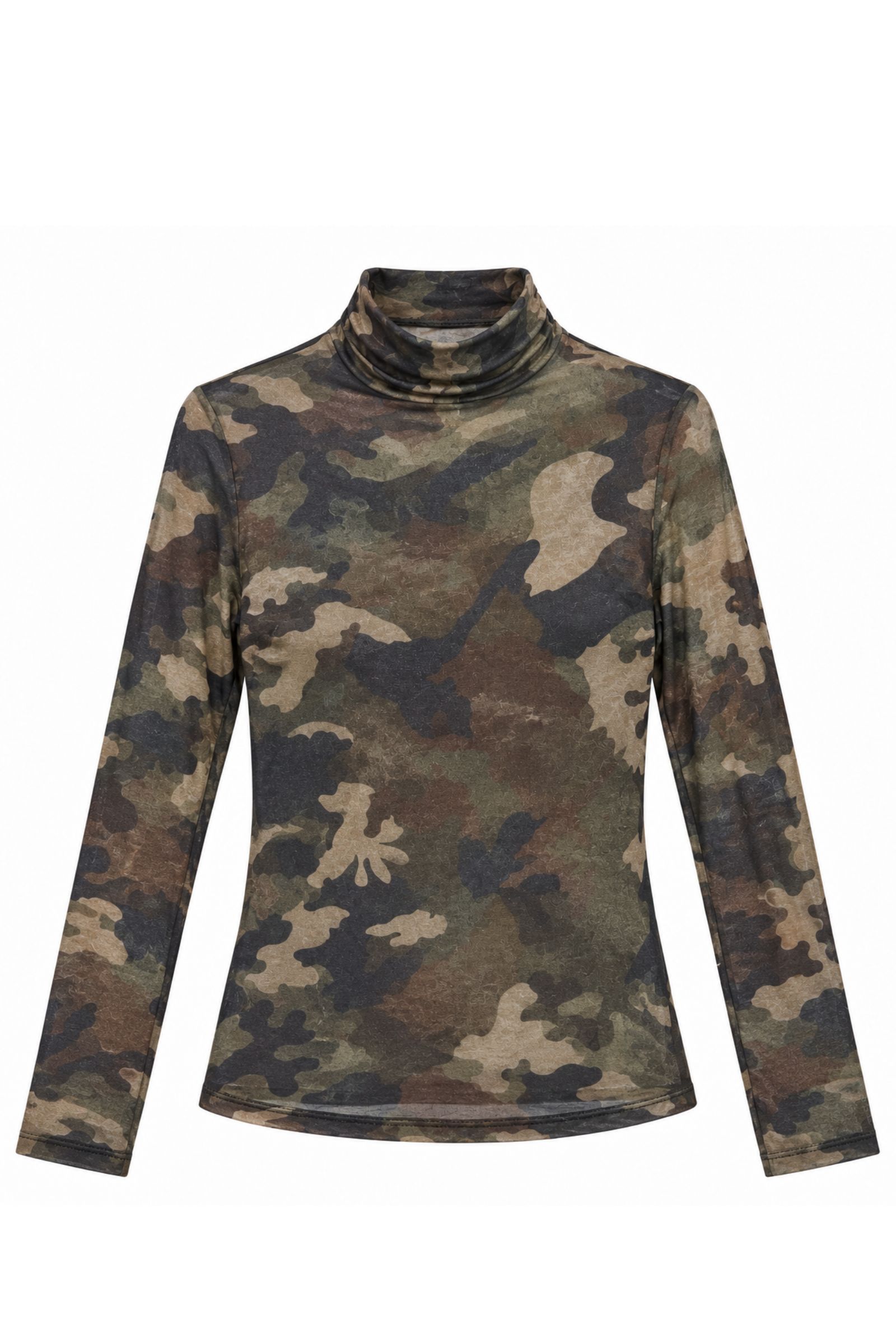 PN0118-06_MILITARE MAGLIA SEMITRASPARENTE A COLLO ALTO - Στρατιωτικός, TU