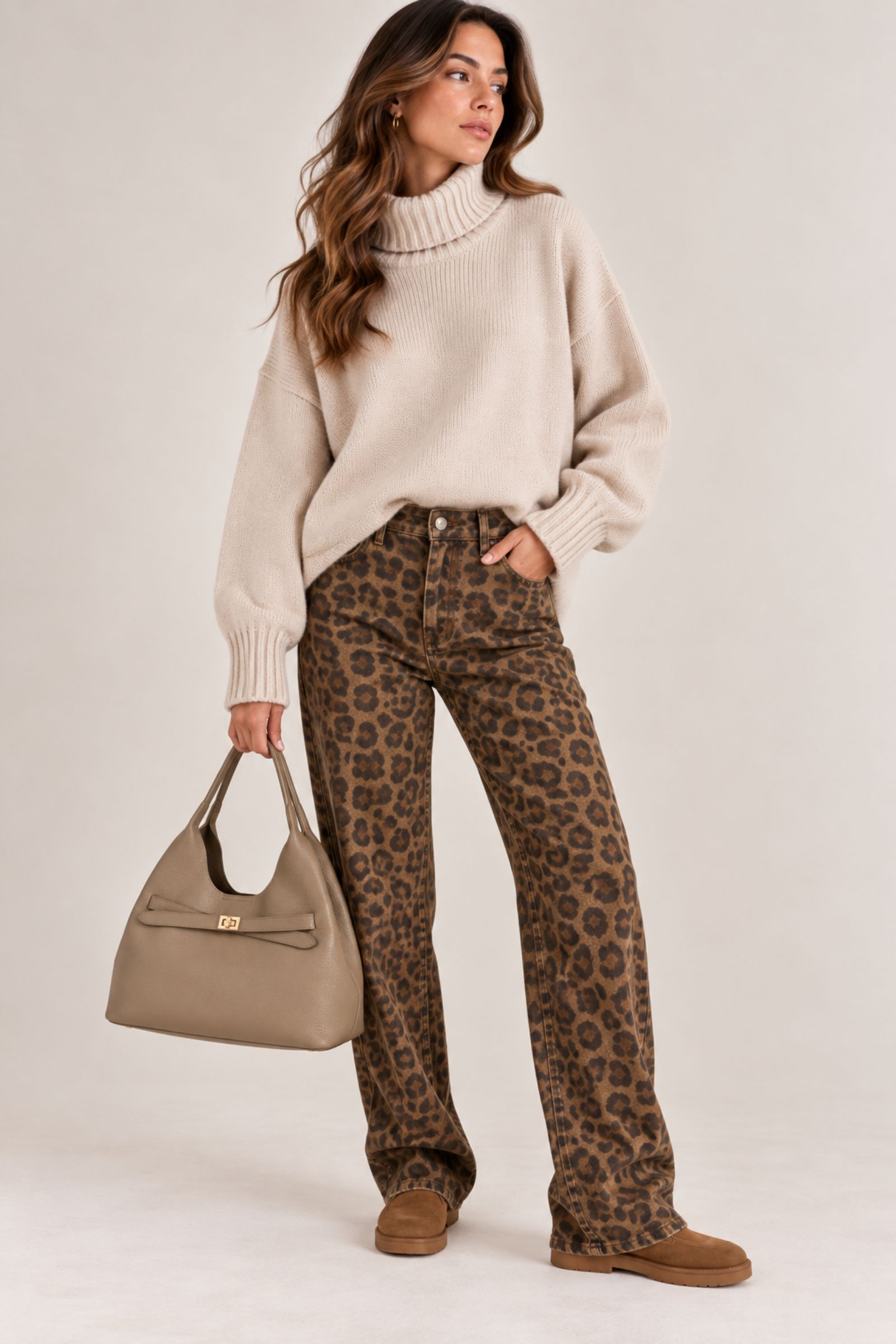 JEANS CON STAMPA ANIMALIER – Bild 2
