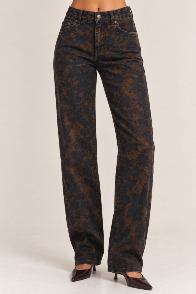 PANTALONI CON FANTASIA FLOREALE 