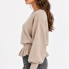 MAGLIA GIROCOLLO CON VITA A COSTE E BALZA - immagine 2