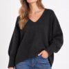 MAGLIA OVERSIZE CON SCOLLO A V - immagine 2