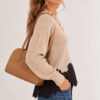 MAGLIONE A COSTINE CON BORDO IN PIZZO - immagine 3