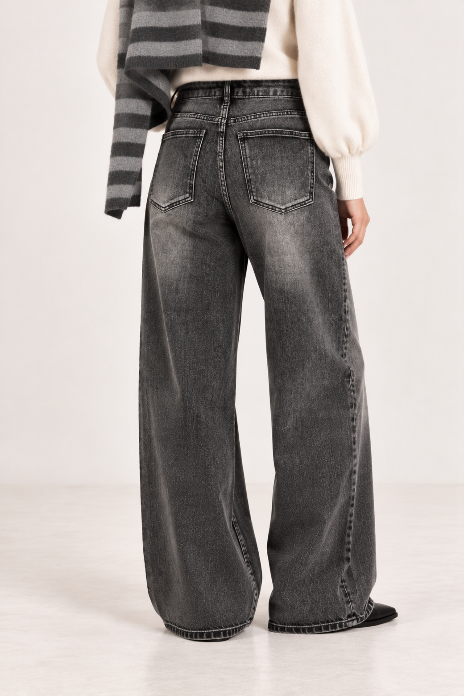 JEANS WIDE LEG EFFETTO SLAVATO - Image 4